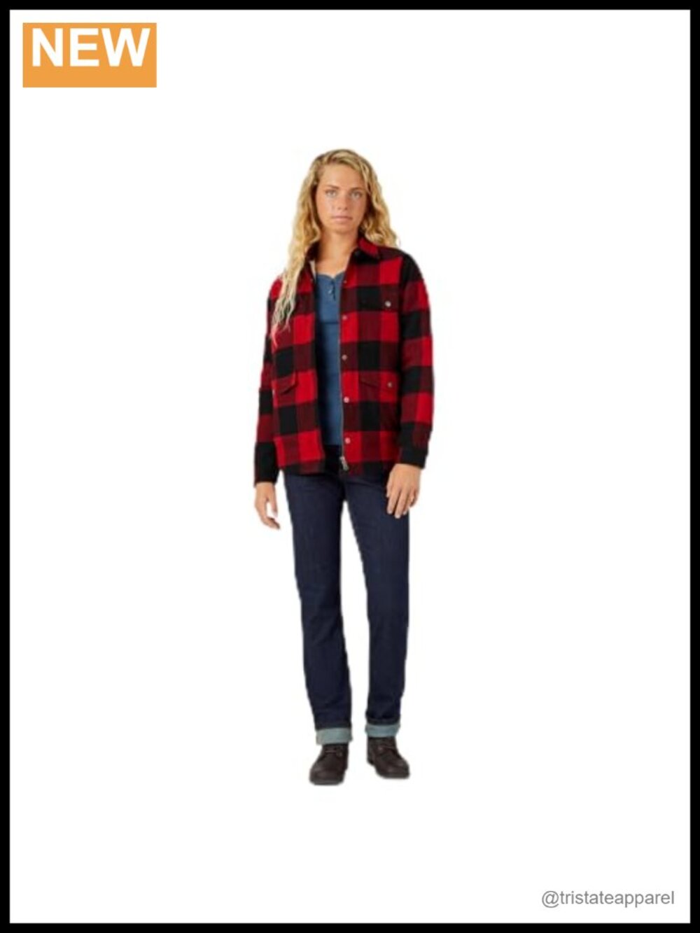 Sherpa Lined Flannel Chore Coat DWR Water Repellent